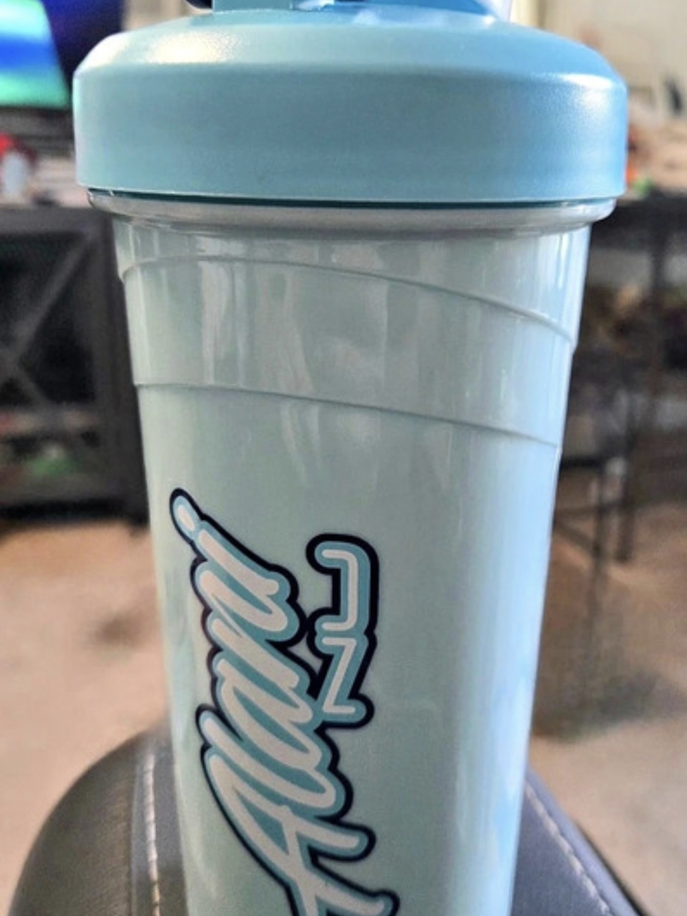 Alani Nu Shaker Bottle Blue Water Bottle